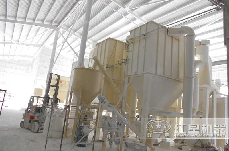 石灰石深加工生產線現(xiàn)場