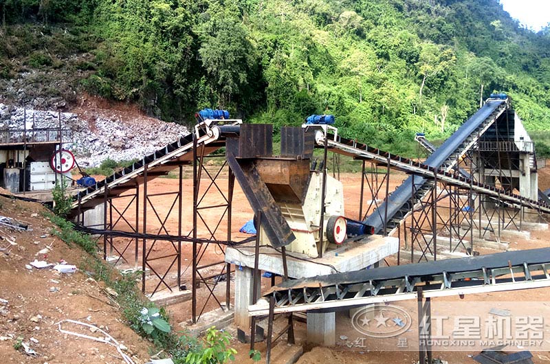 標配沙石料生產線現場